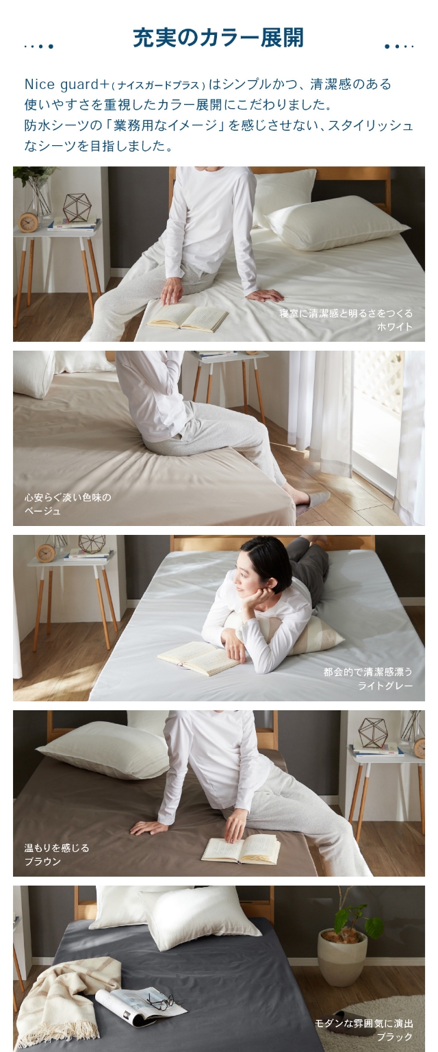 Niceday (ナイスデイ) Nice guard+ ナイスガードプラス サイドまでしっかり防水シーツ クイーン