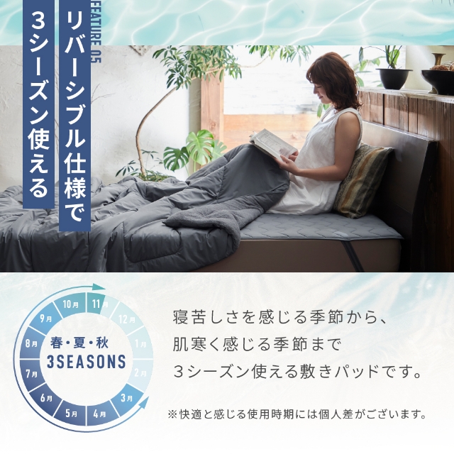 ナイスデイ 敷パッド シングル 夏 冷感 接触冷感 ひんやり コットン