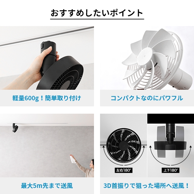 BRID（ブリッド） 選べる豪華特典 ダクトレールファン 3D シーリング