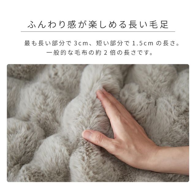 mofua モフア うっとりなめらか ふんわりもこもこ毛布 あたたか
