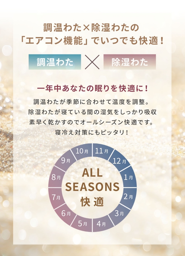 モフア 肌掛布団 シルク糸をいれた うっとりな...の詳細画像5