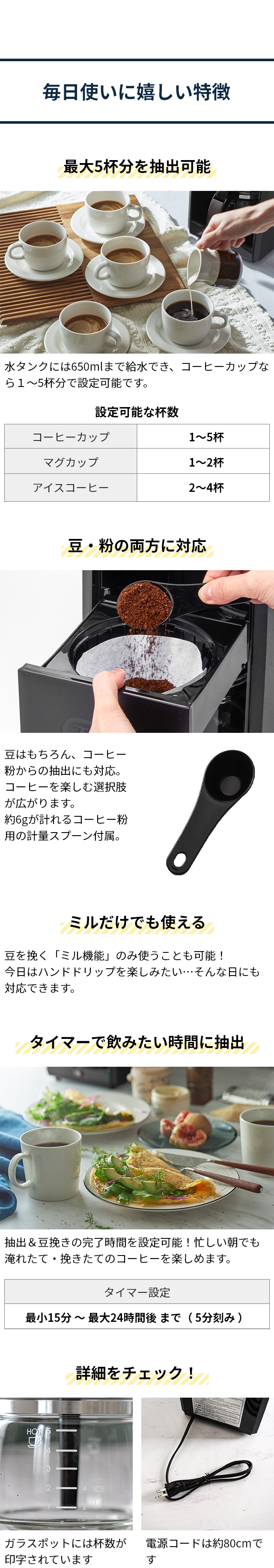 Toffy (トフィー) 全自動ミル付カスタムドリップコーヒーメーカー K-CM9