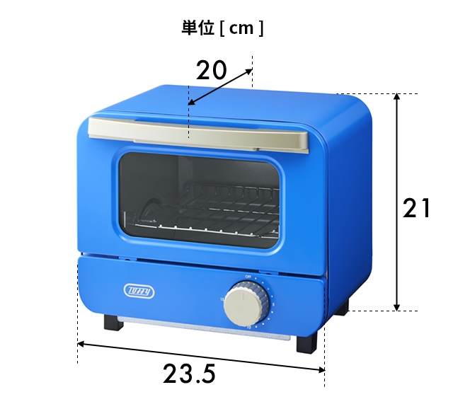 Toffy トフィー オーブントースター ミニ K-HTS1 コンパクト 1枚
