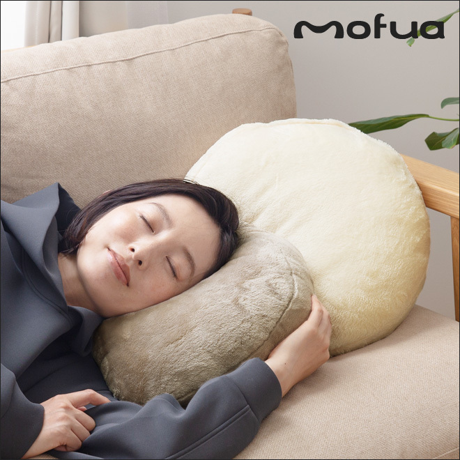 mofua プレミアムマイクロファイバー ラウンドクッション 直径38cm