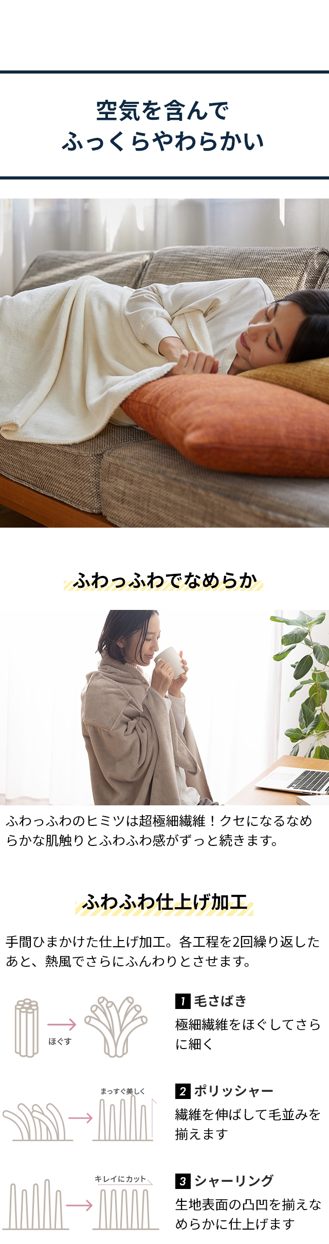 mofua(モフア) プレミアムマイクロファイバー3WAYブランケット