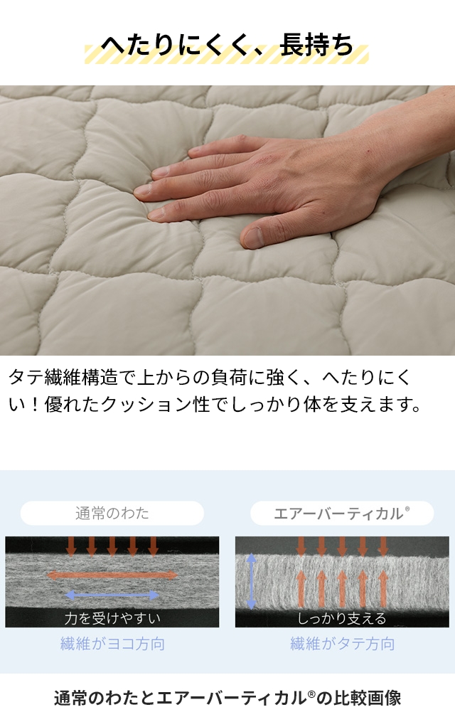 TEIJIN テイジン 敷パッド TEIJIN_快適清潔シリーズ もちもち