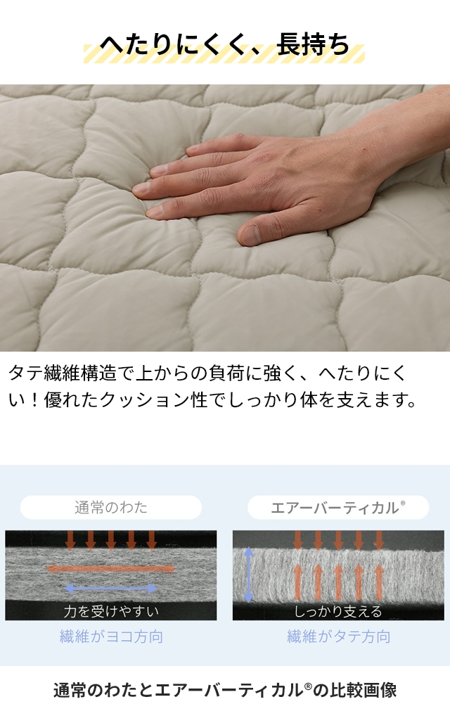 テイジン 敷パッド TEIJIN_快適清潔シリーズ もちもちタッチの強冷感とコットンパイルのリバーシブル敷きパッド S シングル ベッドパッド 敷き布団 ベッドシーツ｜aqua-inc｜11