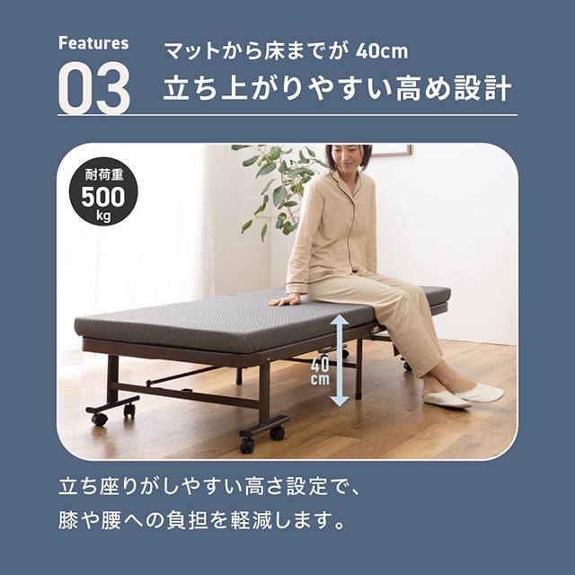 ナイスデイ リクライニングベッド 届いてすぐ使える便利な完成品