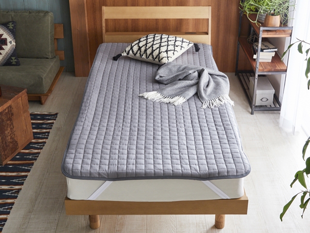 ナイスデイ コットンリネンの敷きパッドSD ベッドパッド 布団パッド