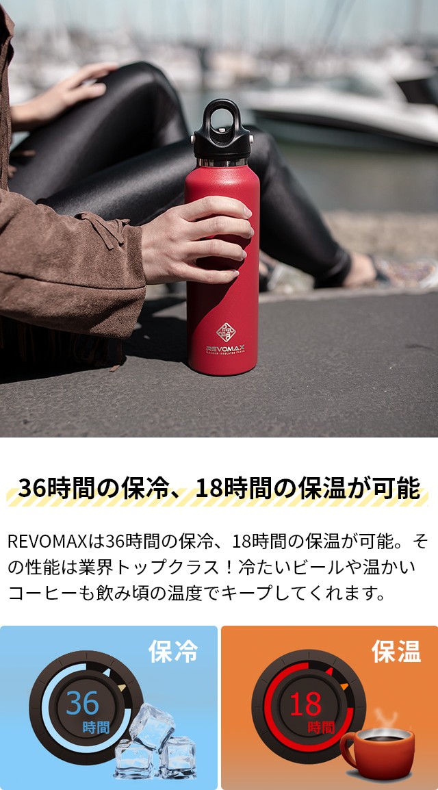 水筒 レボマックス 20oz 592ml マグボトル 炭酸ボトル ステンレス