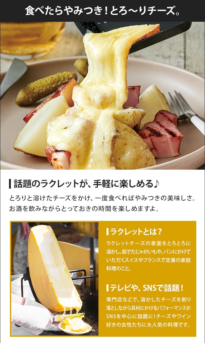 レコルト　ラクレットフォンデュメーカー グランメルト　ピザプレート付き ラクレット & フォンデュメーカー グランメルト「ピザプレート」篇40秒