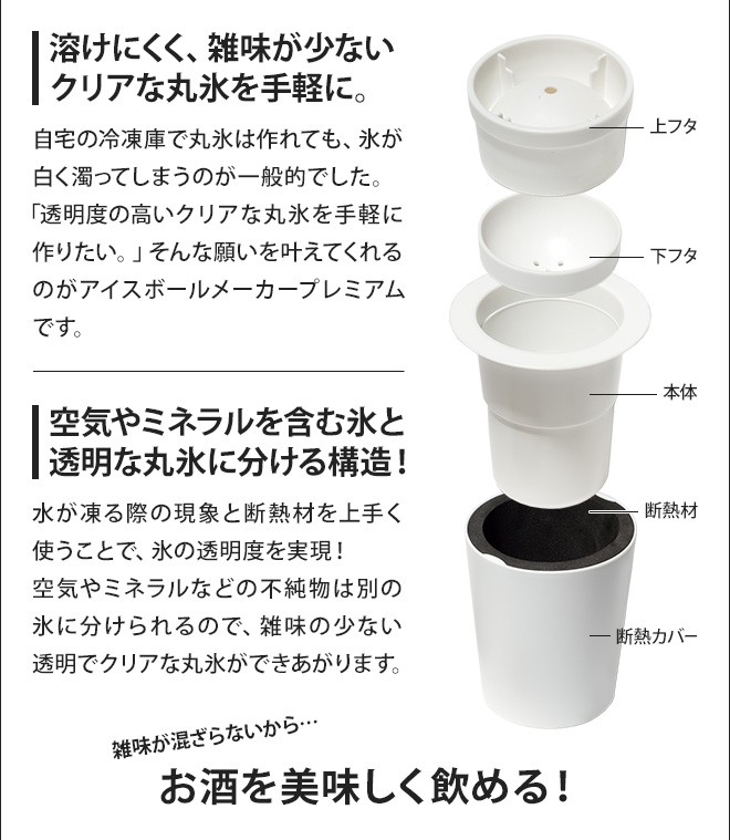 透明な丸氷がつくれる製氷器 アイスボールメーカープレミアム 2個セット 送料無料のおまけ特典 セレクトショップAQUA・アクア - 通販 - PayPayモール 透明な丸氷がつくれる製氷器 アイスボールメーカープレミアム 2個セット 送料無料のおまけ特典 セレクトショップAQUA・アクア - 通販 - PayPayモール