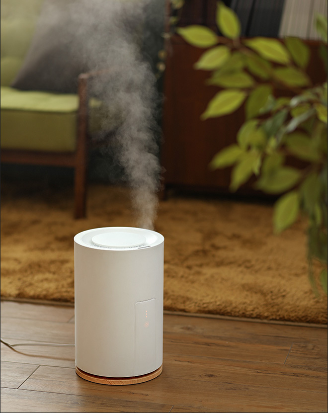 超音波加湿器 IEH001-WH アロマディフューザー 超音波式 加湿器 ミスト