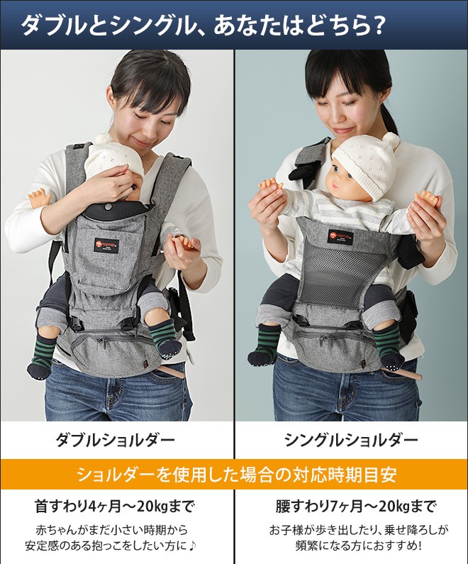 抱っこ紐 ヒップシート コンパクト 折りたためるヒップシートTran