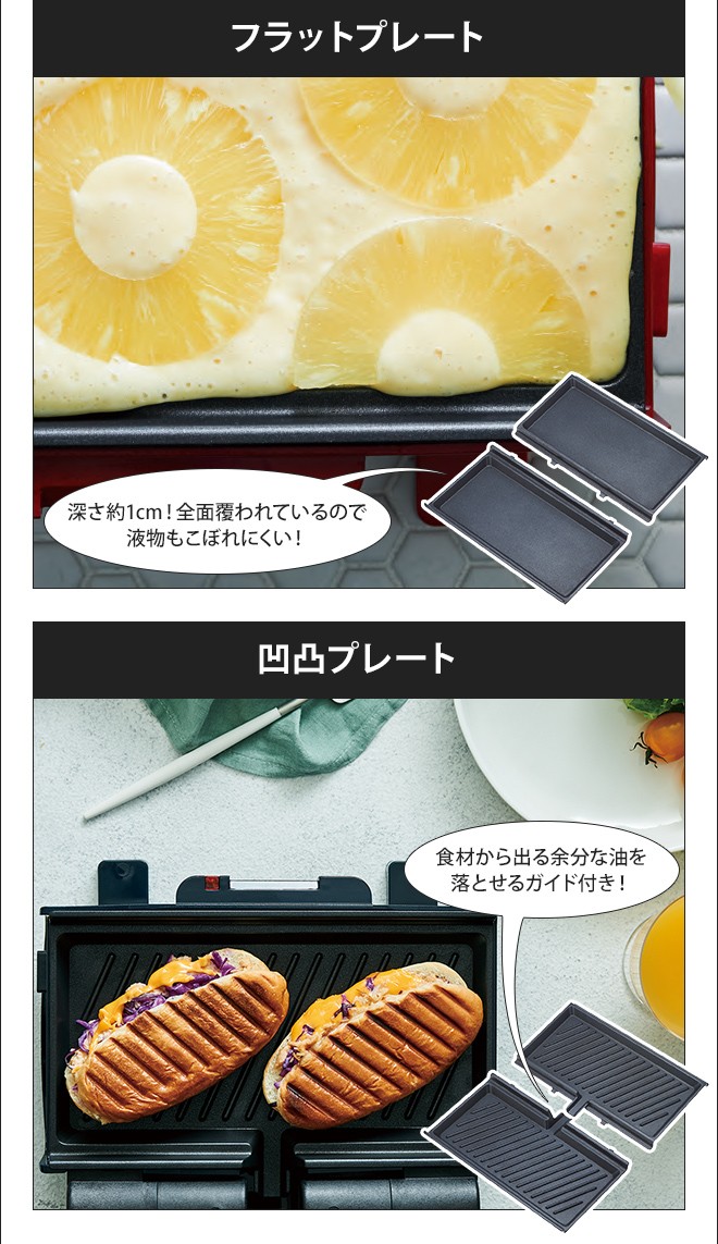 recolte（レコルト） 2WAYグリル アメット 折りたたみ式 両面 ホット