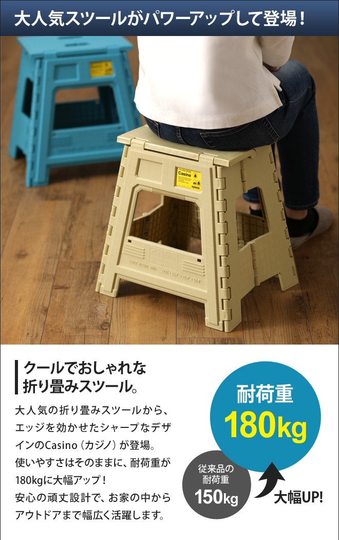 スツール 折りたたみ椅子 FOLDING STOOL Casino フォールディングスツール カジノ | SLOWER | 04