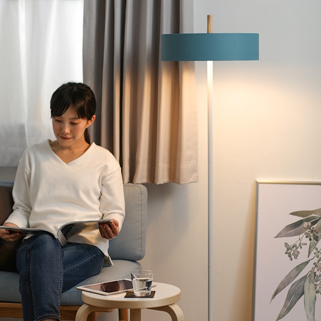 BRIDE フロアライト 照明 北欧 おしゃれ オリカ フロアランプ 電球付き