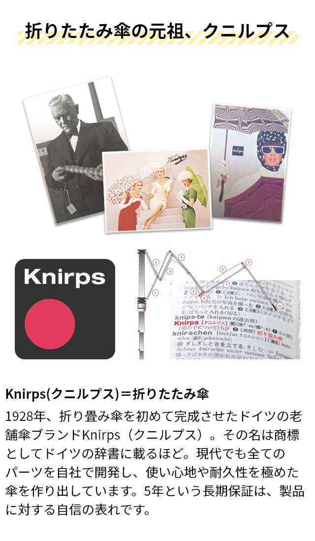 クニルプス 折りたたみ傘 晴雨兼用 T.220 Rain or Shine KNTL220 日傘 ジャンプ傘 折りたたみ 8本骨 軽量 UVカット 自動開閉 雨傘 丈夫 傘の画像