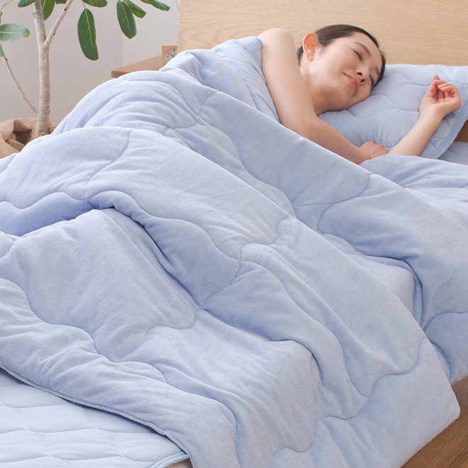 ナイスデイ 肌掛け 布団 洗える 綿100% さらっと快適 天然素材 涼感