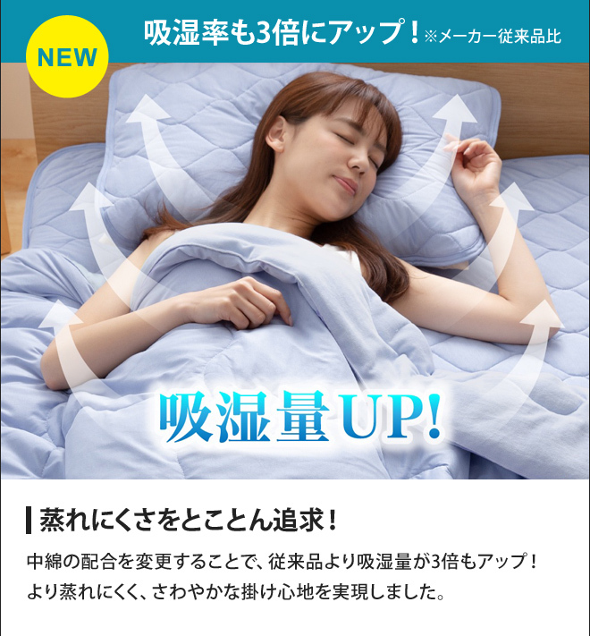 ナイスデイ 肌掛け 布団 洗える 綿100% さらっと快適 天然素材 涼感