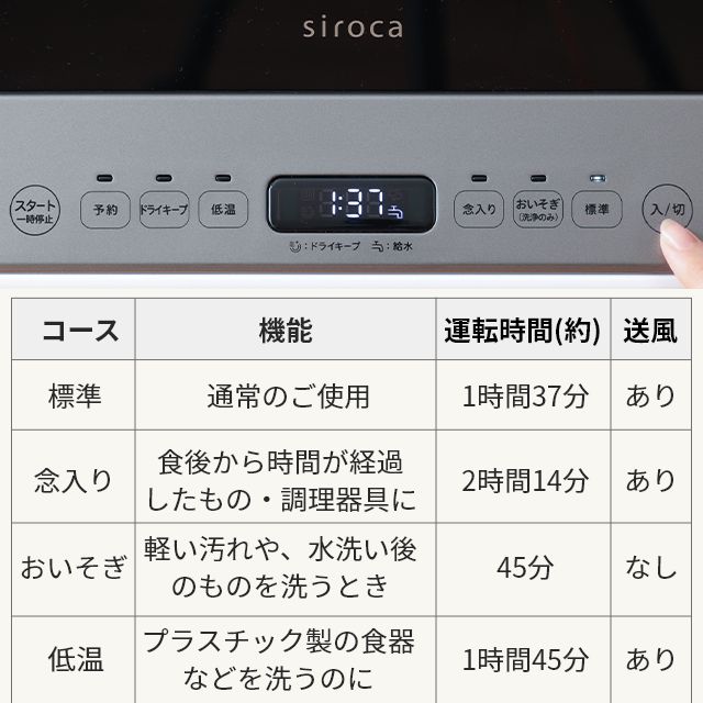 siroca（シロカ） 選べる2大特典 食器洗い乾燥機 SS-M171 食洗機 工事