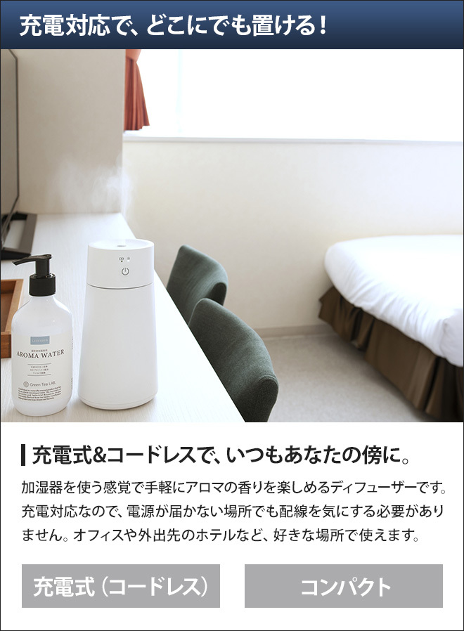 アロマディフューザー  グリーンティーラボ　ポータブルアロマディフューザー | キシマ | 02