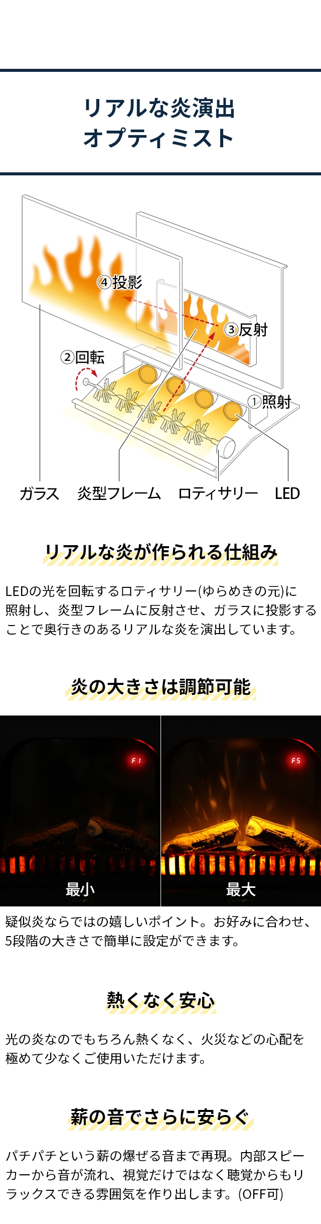 Dimplex（ディンプレックス） 暖炉型 ファンヒーター 電気暖炉