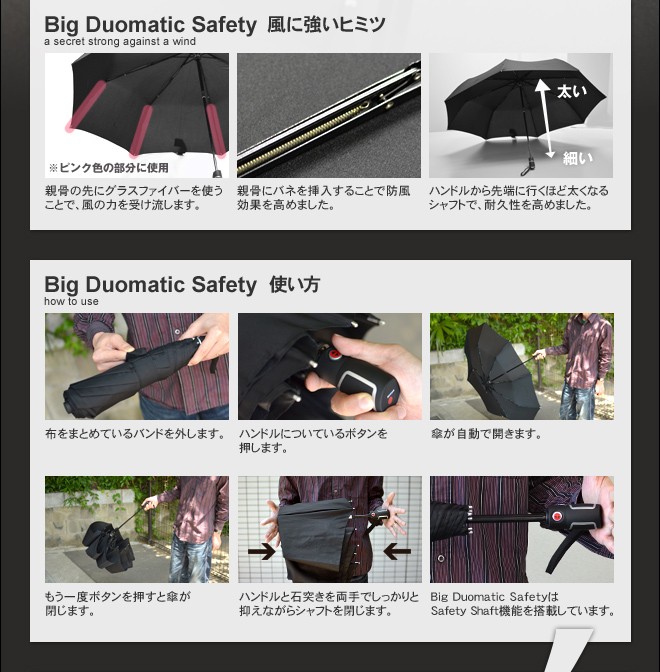 R*る様 Knirps Big Duomatic Safety 折りたたみ傘 Knirps 折りたたみ傘 晴雨兼用 クニルプス Big Duomatic Safety