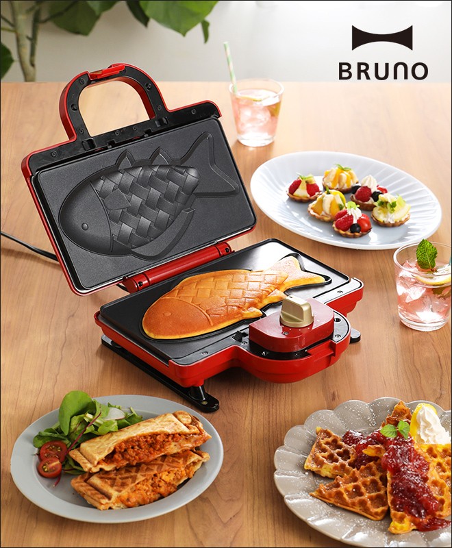 BRUNO ブルーノ ホットサンドメーカーダブル プレート5枚セット : brn