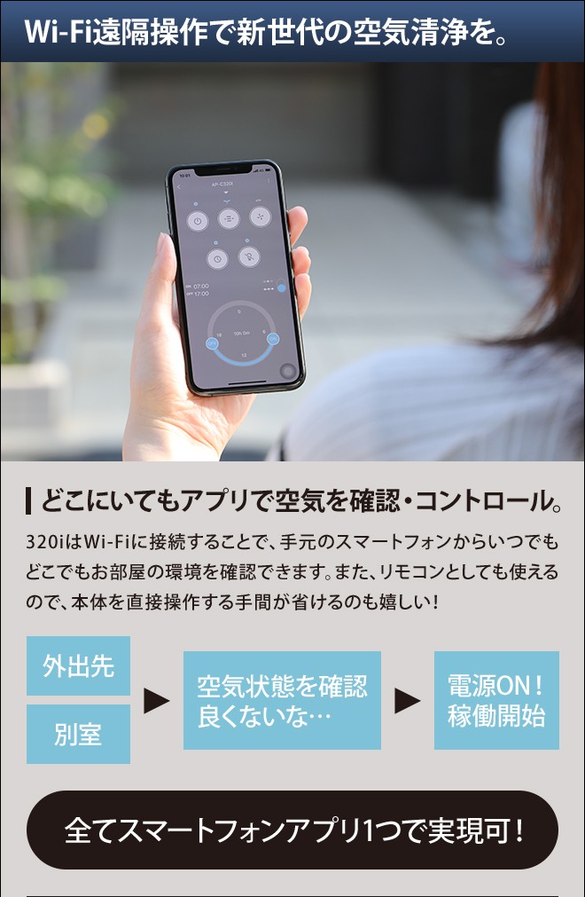 cado（カドー） 交換用フィルターの特典付き 空気清浄機 LEAF 320i
