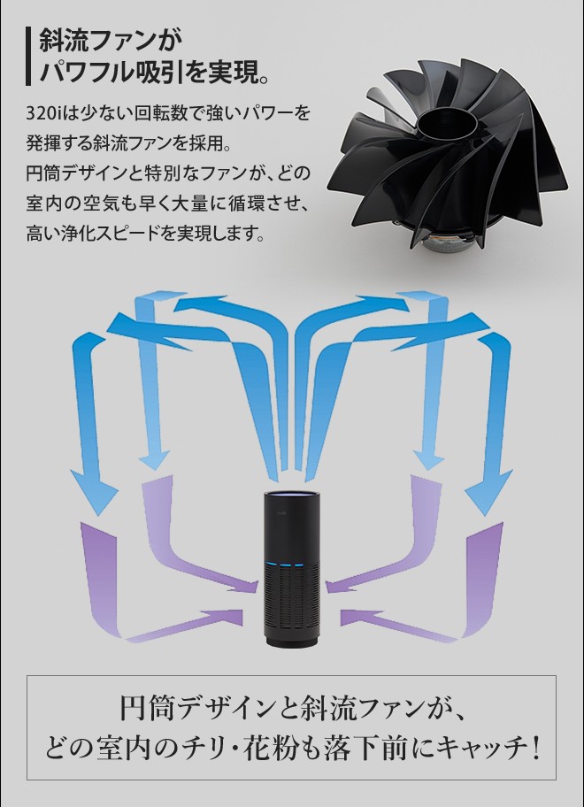 cado（カドー） 交換用フィルターの特典付き 空気清浄機 LEAF 320i