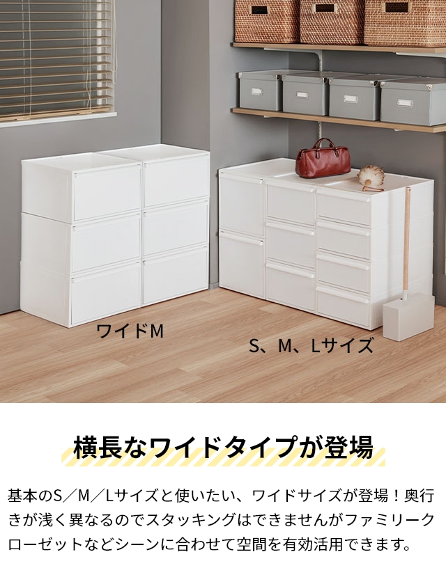 Like-it（ライクイット） 選べる豪華特典 クローゼットシステム引出しM