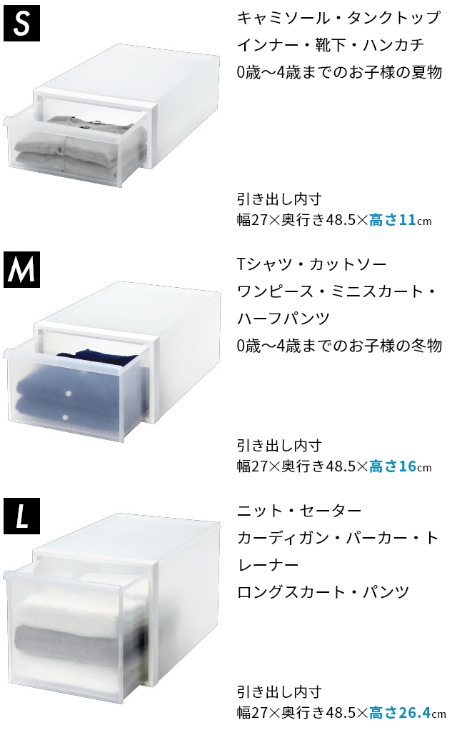 Like-it（ライクイット） 選べる豪華特典 クローゼットシステム引出しS 