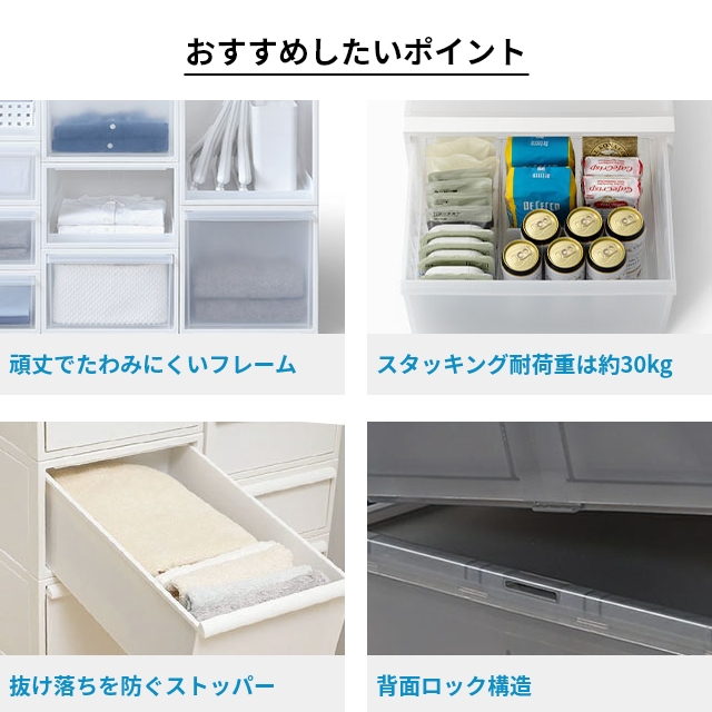 Like-it（ライクイット） 選べる豪華特典 クローゼットシステム引出しM