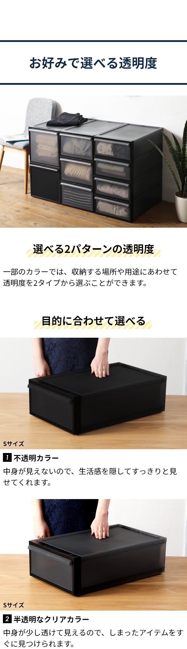 like-it（ライクイット）クローゼットシステム 引き出しS