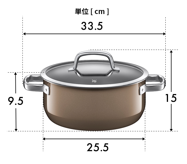 WMF 選べる豪華特典 両手鍋 フュージョンテック ミネラル ローキャセロール24cm W051 鍋 炊飯 24cm 浅型 焦げにくい おしゃれ ガラス蓋付き｜aqua-inc｜20