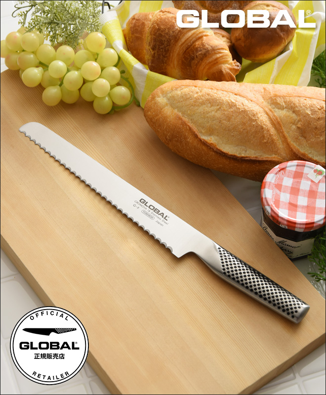 GLOBAL 無料ラッピング 豪華特典付き 包丁 グローバル パン切り