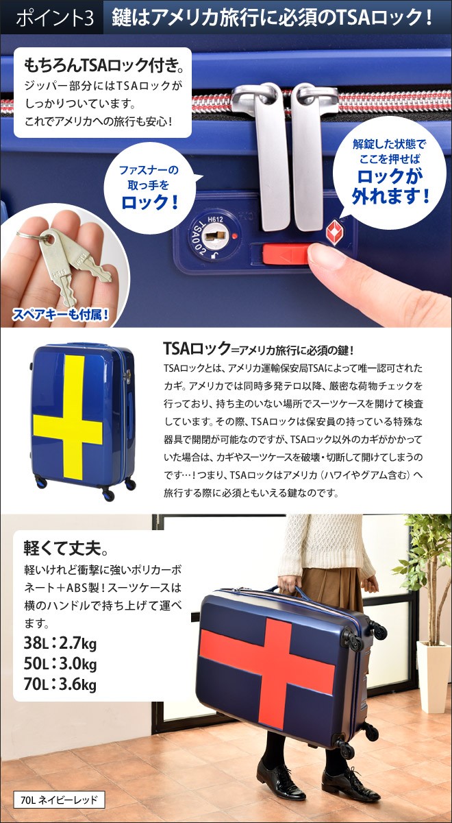 innovator（イノベーター） スーツケース キャリーバッグ 70L