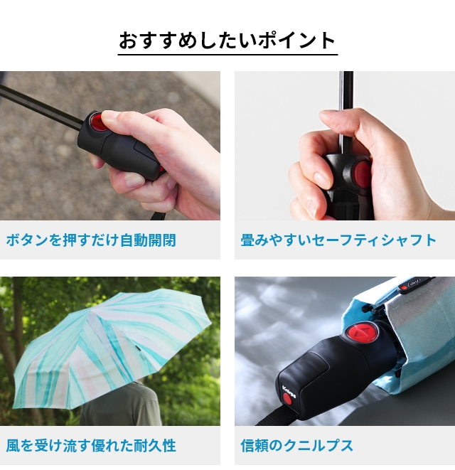 Knirps（クニルプス） 折りたたみ傘 自動開閉 T.220 限定モデル