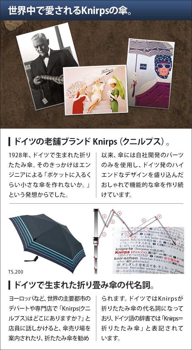 折りたたみ傘 晴雨兼用 クニルプス TS.220 折り畳み傘 | Knirps | 04