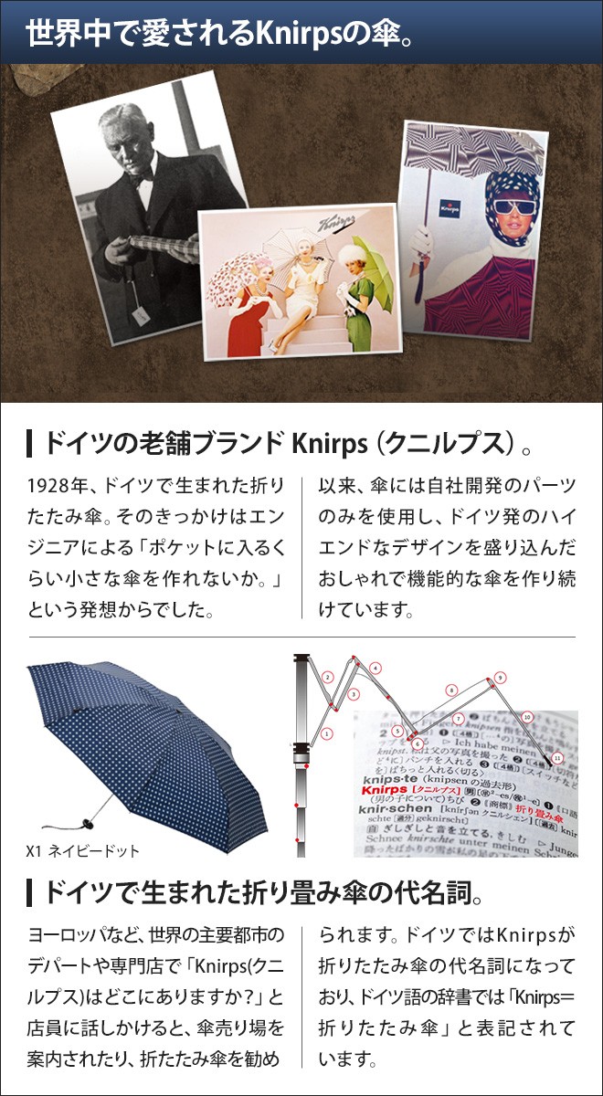 Knirps 折りたたみ傘 正規販売店 X1 限定モデル 晴雨兼用 Knirps 折りたたみ傘 正規販売店 X1 限定モデル 晴雨兼用