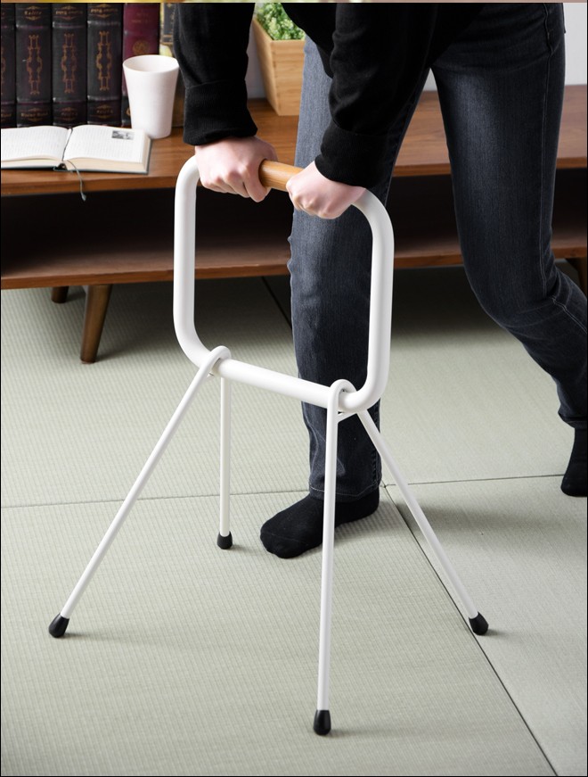 立ち上がり補助手すり LOHATESロハテス　ホワイトLH-03WT-Rマツ六 立ち上がり補助手すり LOHATESロハテス ホワイトLH-03WT-Rマツ六
