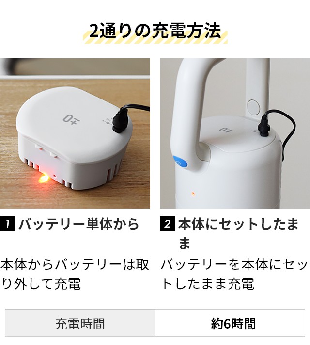 0（プラスマイナスゼロ） EPAフィルターの特典 コードレス