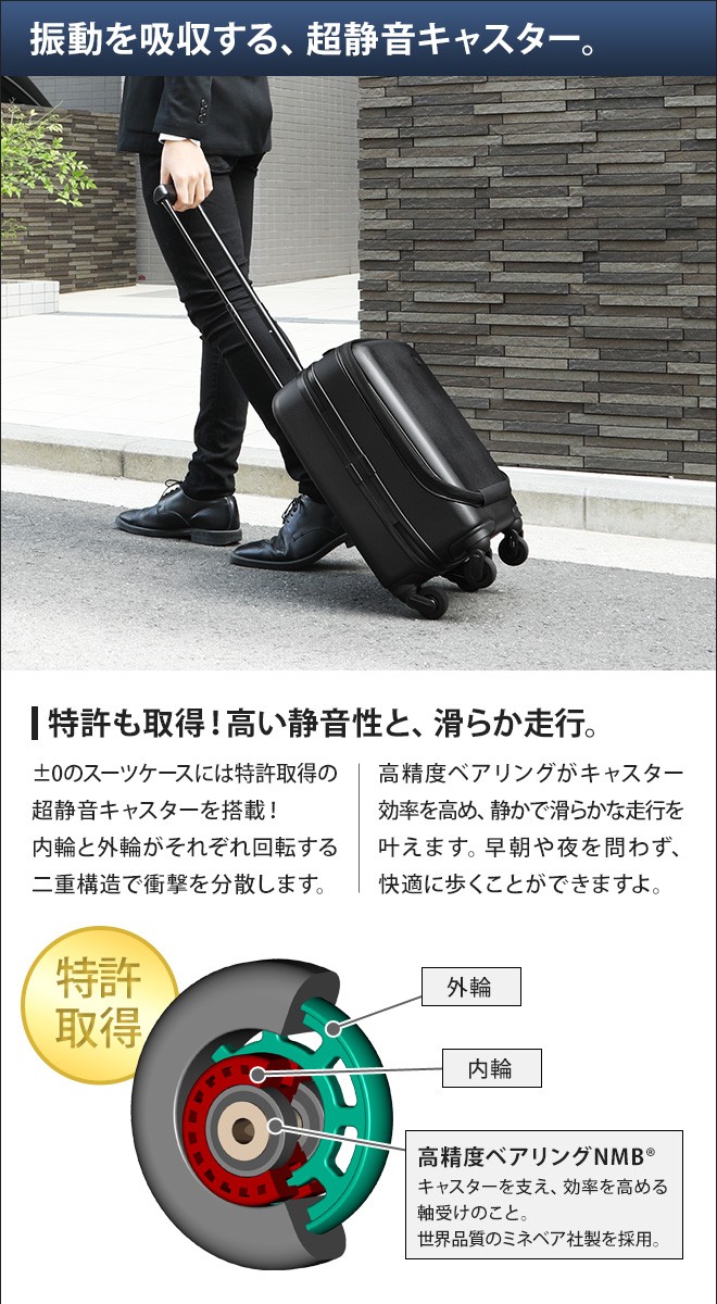 0（プラスマイナスゼロ） スーツケース キャリーバッグ 22L ZFS-D040