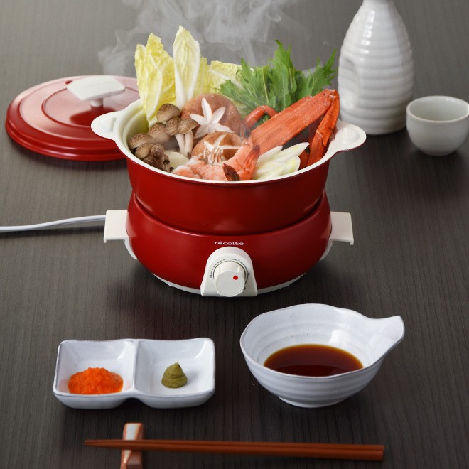 良好 レコルト POT DUO fete ポットデュオ フェット 電気グリル鍋 RPD-3 調理器 ネイビー recolte 札幌市 中央区 ポットデュオ フェット | récolte（レコルト）