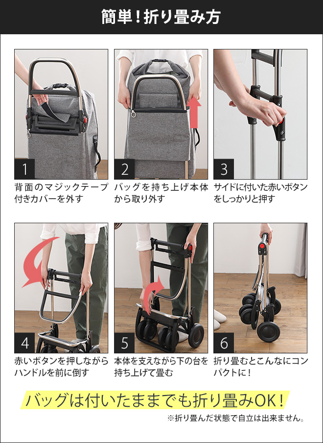 ROLSER（ロルサー） ショッピングカート キャリーバッグ キャリー