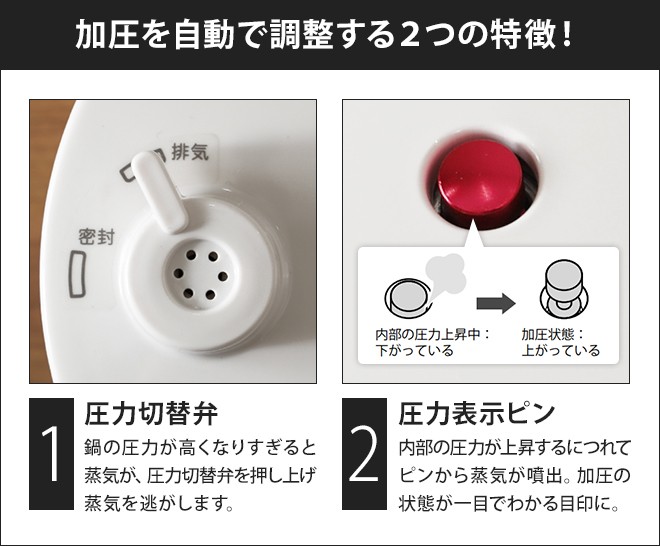 siroca 野菜ブラシのおまけ特典 シロカ 電気圧力鍋 2Lサイズ SP