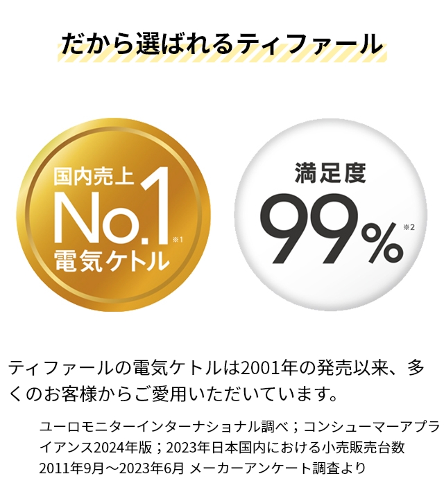 T-fal ティファール ケトル パフォーマ ロック 0.8L KO1618JP
