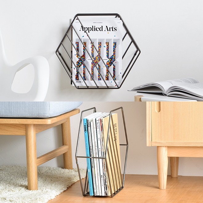 Umbra マガジンラック アルミニウム Umbra Magino Stool & Magazine Rack / アンブラ マジノ