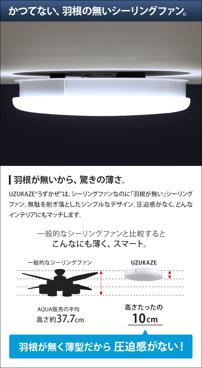 21年新型 シーリングファン ライト Uzukaze うずかぜ Led 軽量 Dcモーター 薄型 Fce 550 永遠の定番モデル おしゃれ もれなく２大特典 明るい